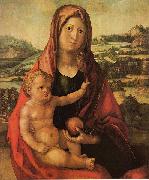 Albrecht Durer, Maria mit Kind vor einer Landschaft